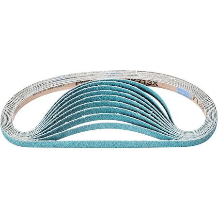 Pferd Coated Belt, Zirc, 1/2"x24", 36 Grit, 1/2" W, 24" L, Coated, Zirconia Alumina, 36 Grit 49734